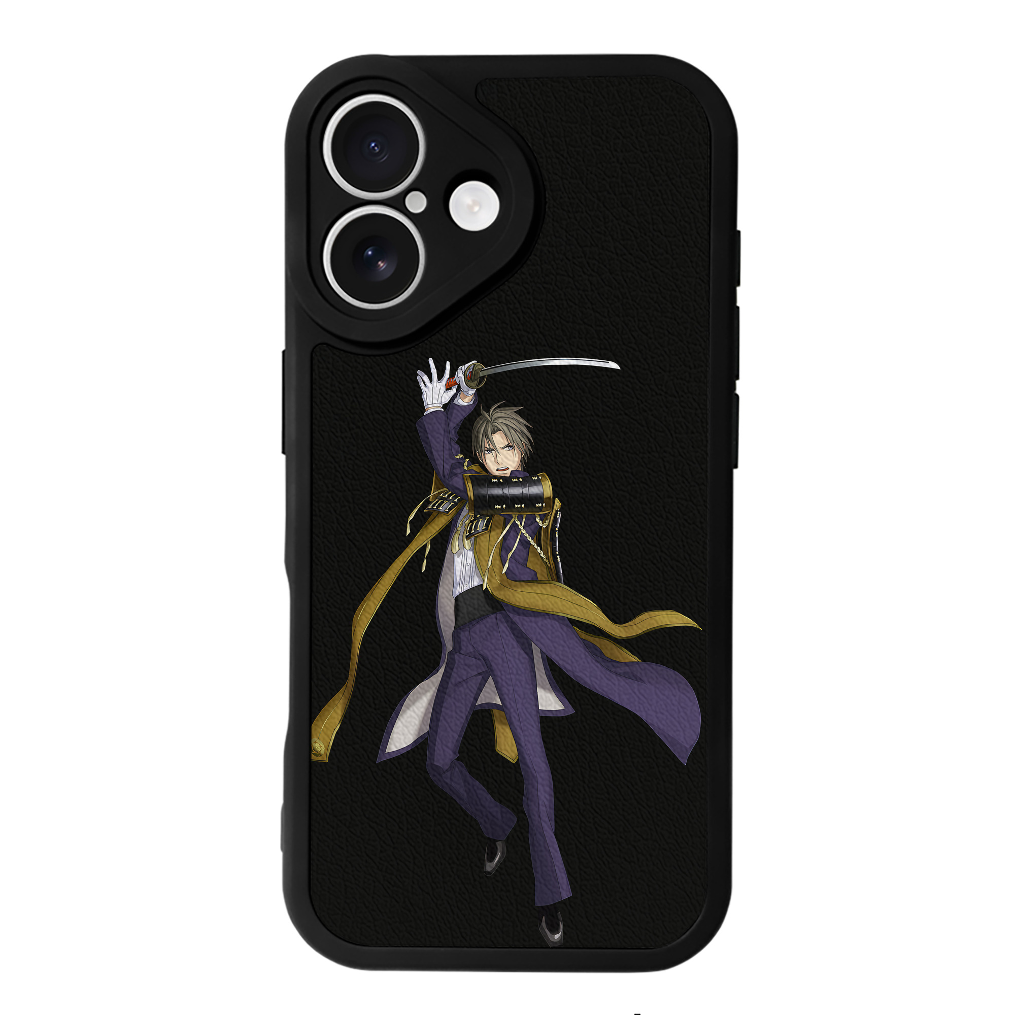 （画像用） 刀剣乱舞 Touken Ranbu 【iPhone 16シリーズ対応】シリコンスマホケース（レザー調） 材質：シリコン